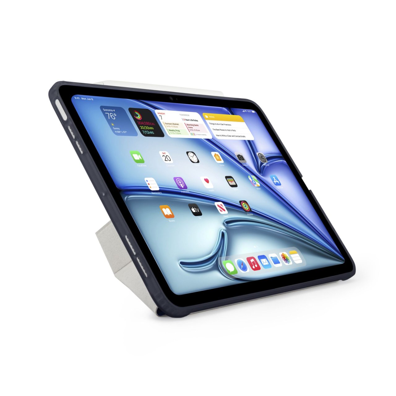 Pipetto Origami No1 Original Case für iPad Air 13" (M2 / M3) Dunkelblau iPad Air 13" Polycarbonat