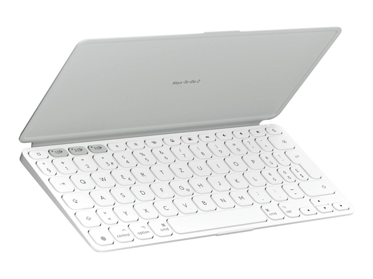 Logitech Keys-To-Go 2 Hellgrau Deutsch Bluetooth