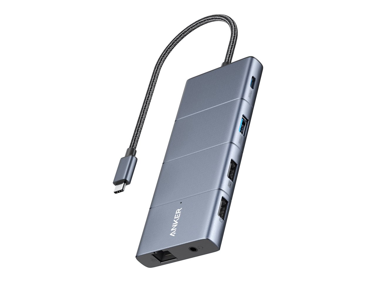 Anker 565 USB-C Hub, Grau, USB-C, 100W (11 in 1)