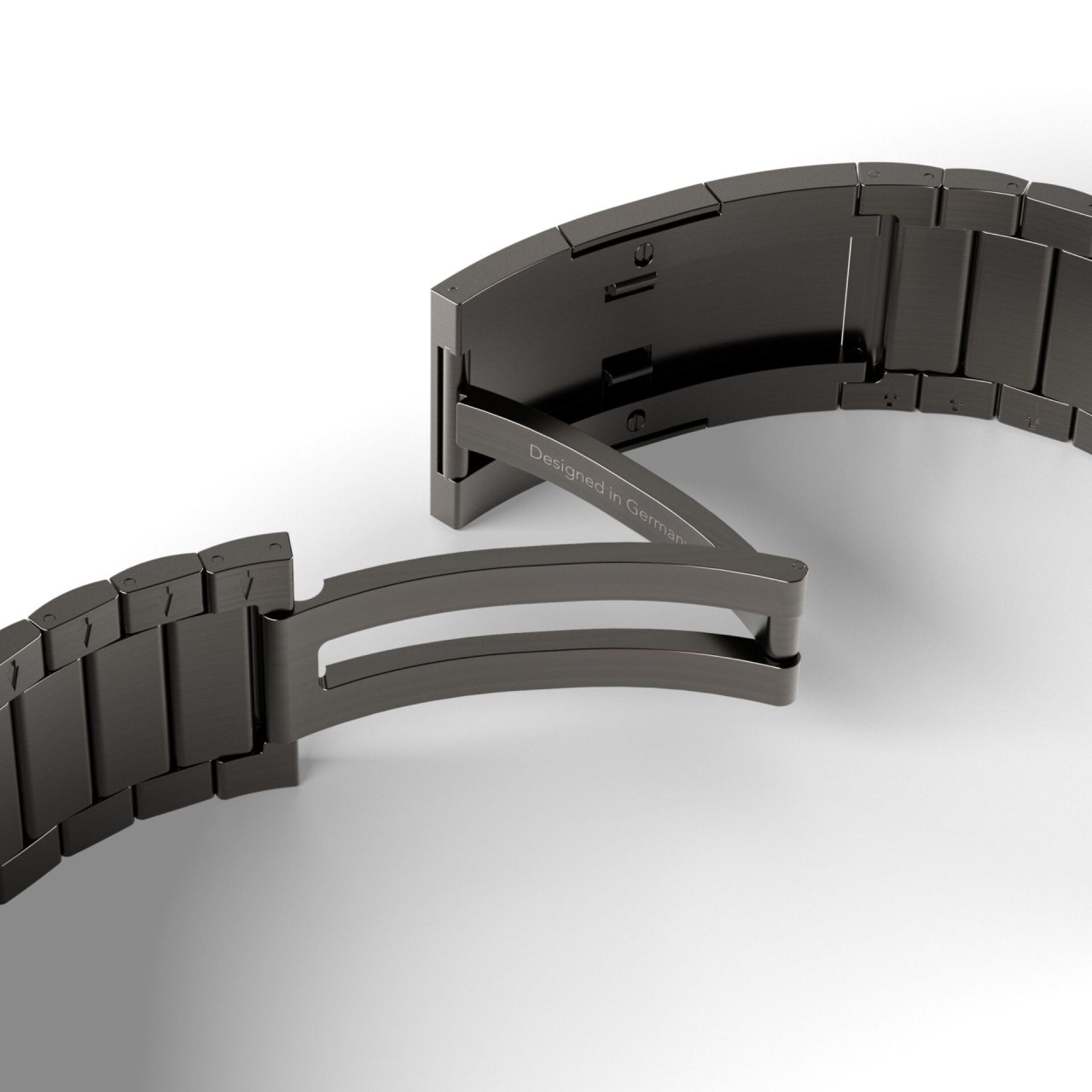 Vonmählen Link Bracelet Pro Edelstahl für Apple Watch Granitgrau 42 (Series 1/2/3)/44/45/46/49mm Titan
