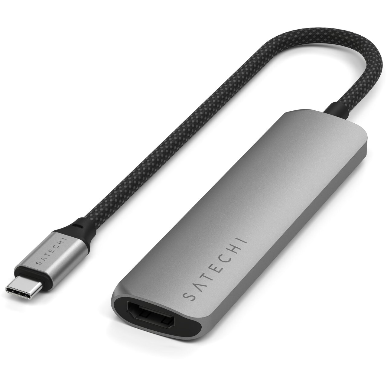 Satechi USB-C Slim Multi-Port Hub (4 in 1) Space Grau USB-C 4 in 1
