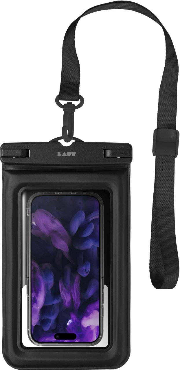 Laut POP AQUA für 6.7" Smartphones Schwarz iPhone 14 iPhone 14 Pro iPhone 14 Pro Max iPhone 14 Plus iPhone 15 iPhone 15 Plus iPhone 15 Pro iPhone 15 Pro Max iPhone 16 iPhone 16 Plus iPhone 16 Pro iPhone 16e Kunststoff