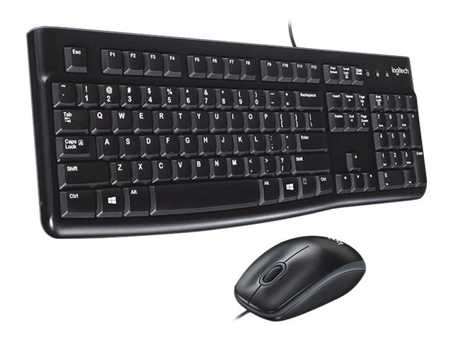 Logitech Desktop MK120 Combo Schwarz Schweiz Kabelgebunden