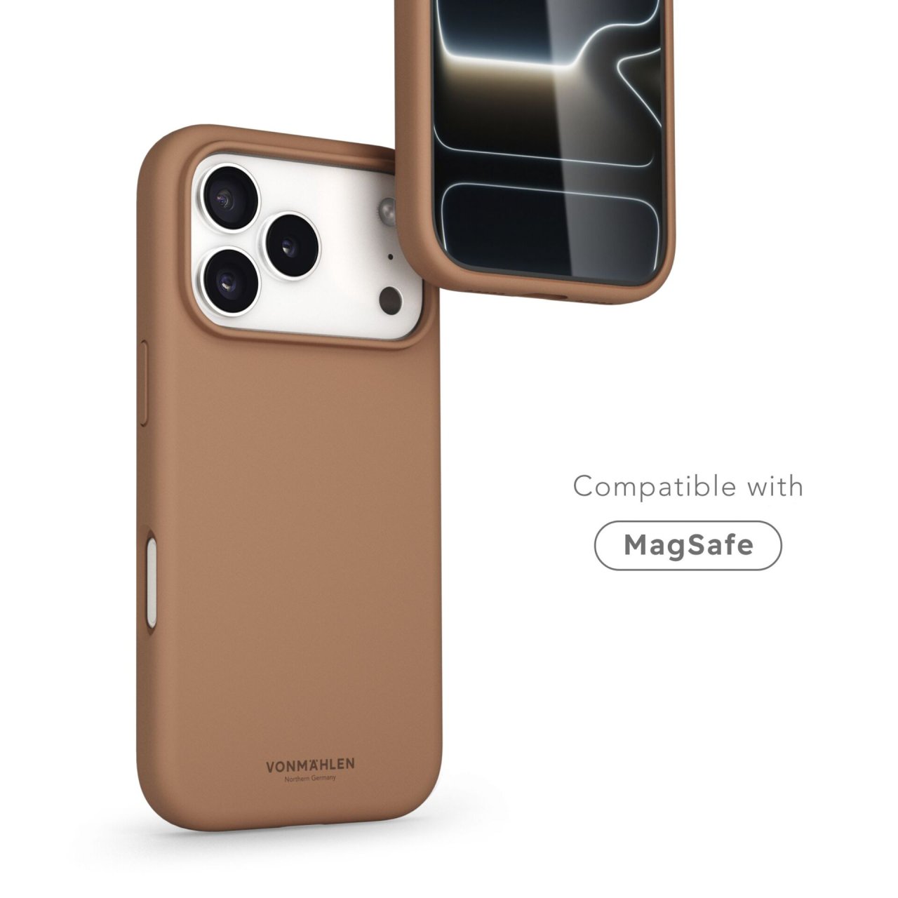 Vonmählen Soft Silikon Case für iPhone 17 Pro Dark Cream iPhone 17 Pro Silikon