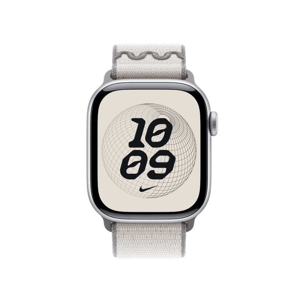 Apple Nike Sport Loop für Apple Watch Veiled Grey 42mm (Series 10/11) One Size (130-200 mm Umfang) Nylon Polyester Elastan