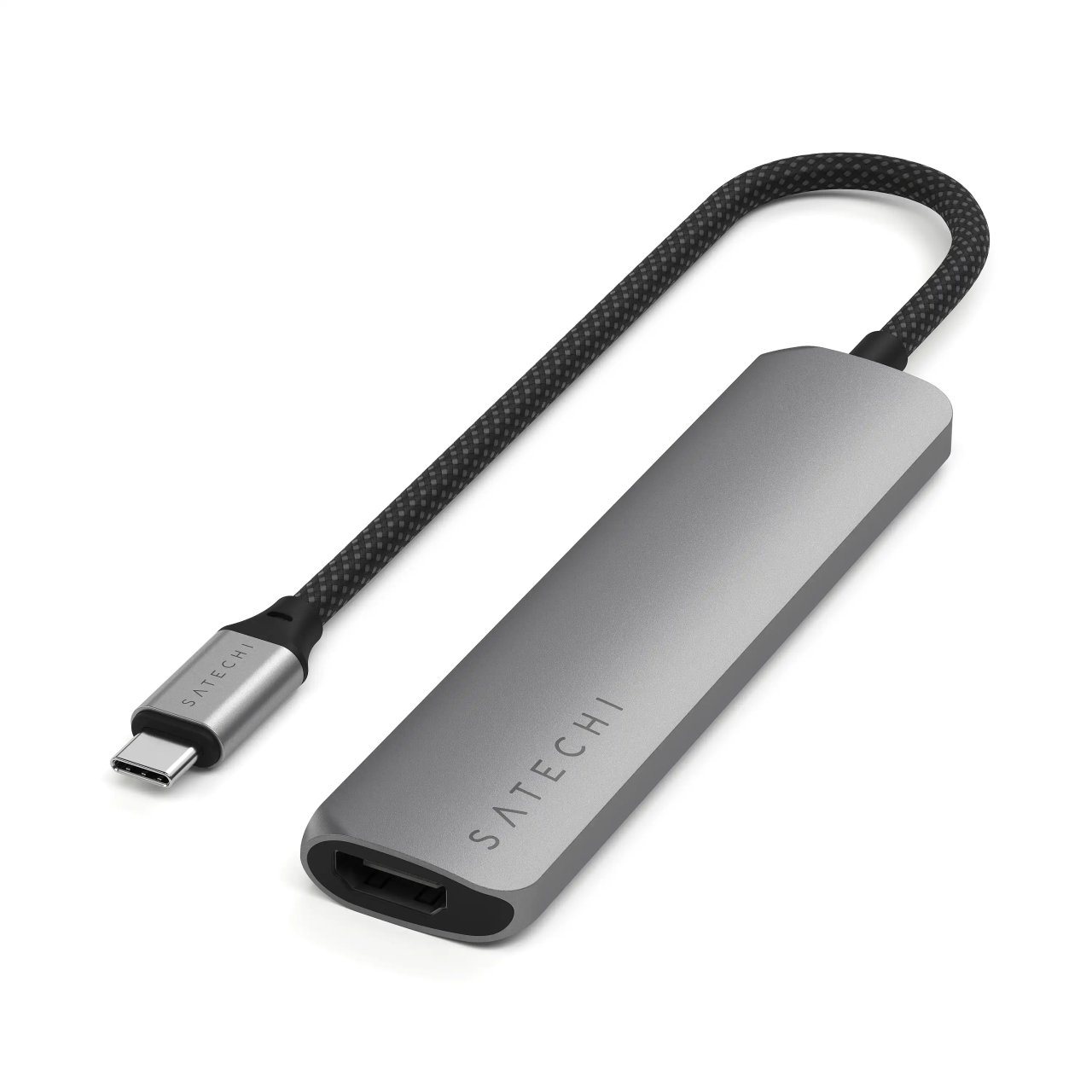 Satechi USB-C Slim Multi-Port Hub (6 in 1) Space Grau USB-C 100W 6 in 1