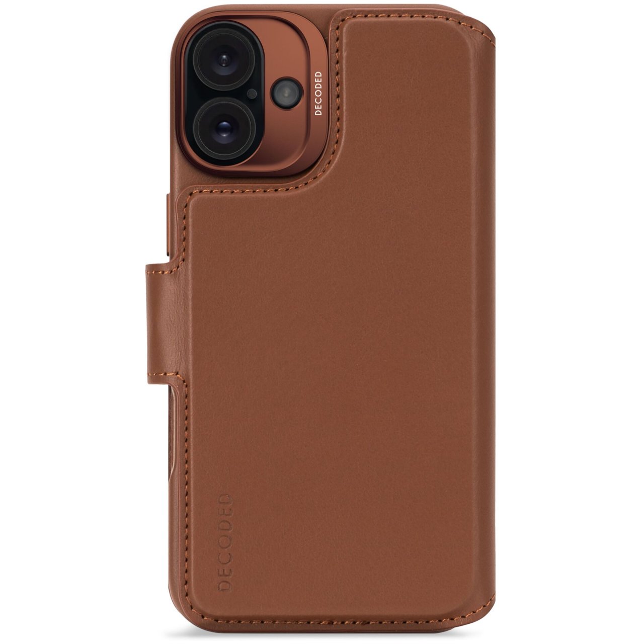 Decoded Detachable Leder Wallet für iPhone 16 Plus Braun iPhone 16 Plus Leder
