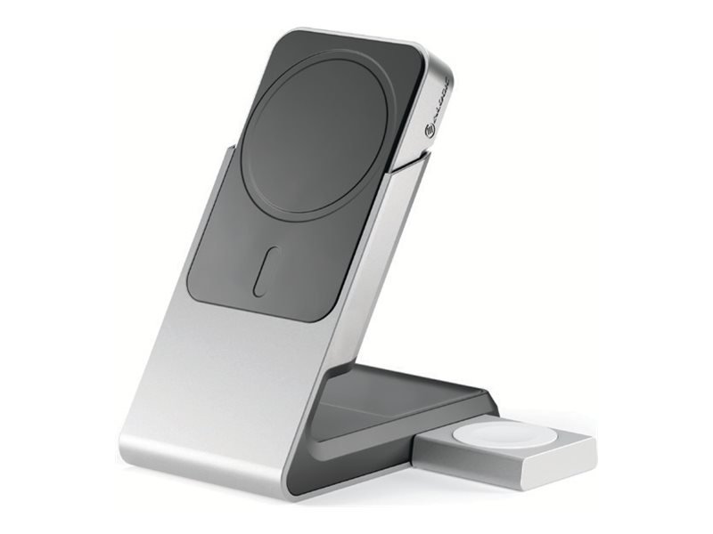 Alogic Matrix+ MagSafe Charger & Powerbank Grau USB-C MagSafe Apple Watch 15W 5.000mAh 3 in 1