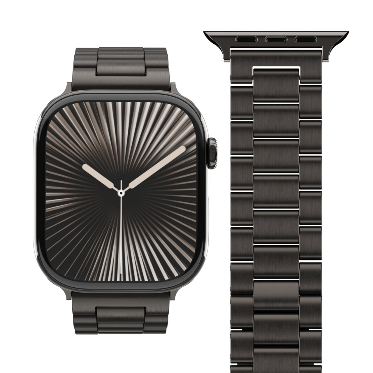 Vonmählen Link Bracelet 2 für Apple Watch Granitgrau 42 (Series 1/2/3)/44/45/46/49mm Edelstahl