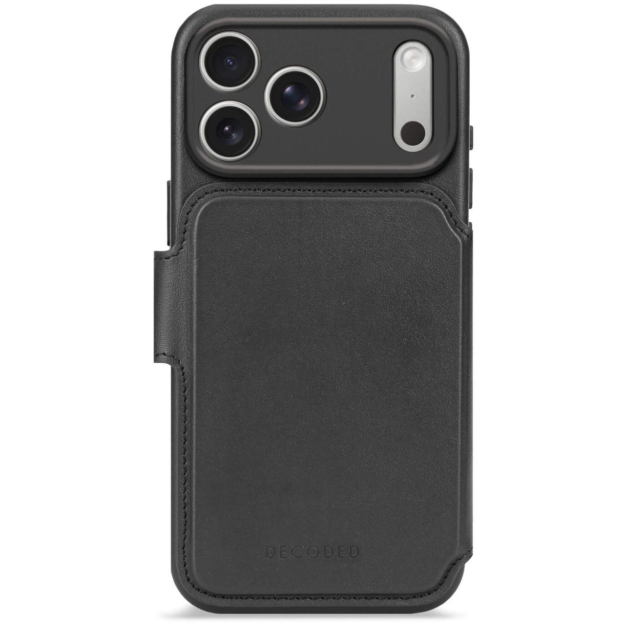 Decoded Detachable Wallet mit MagSafe für iPhone 17 Pro Max Schwarz iPhone 17 Pro Max Leder