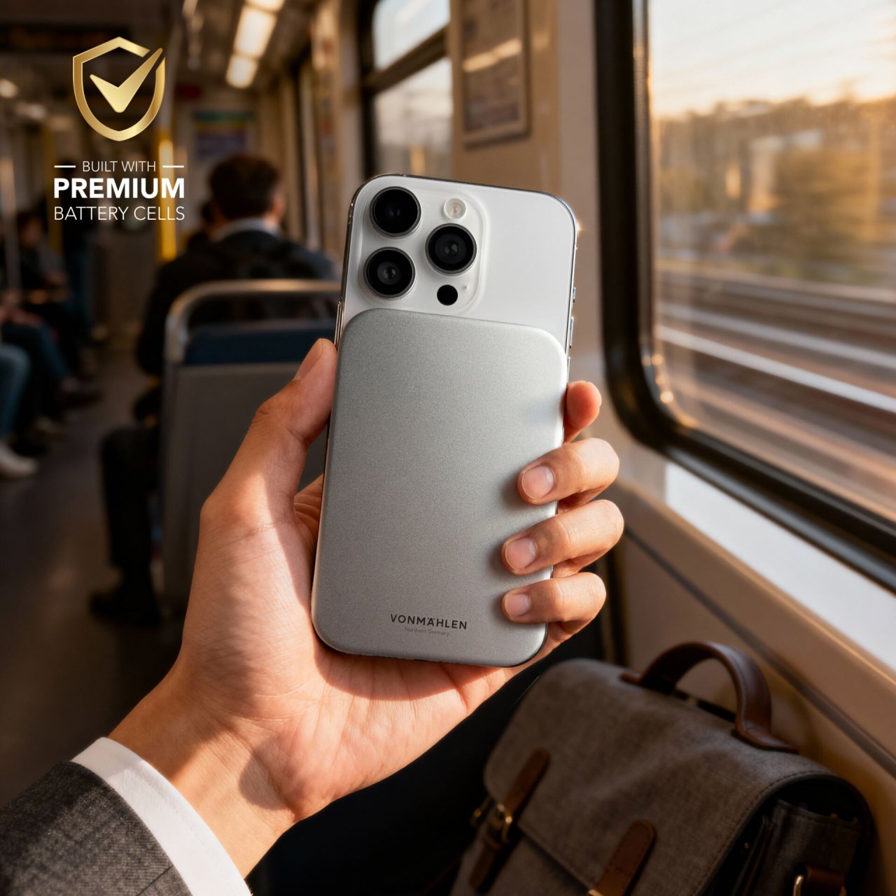 Vonmählen Evergreen Mag QI2 Powerbank Weiß USB-C 3.000mAh