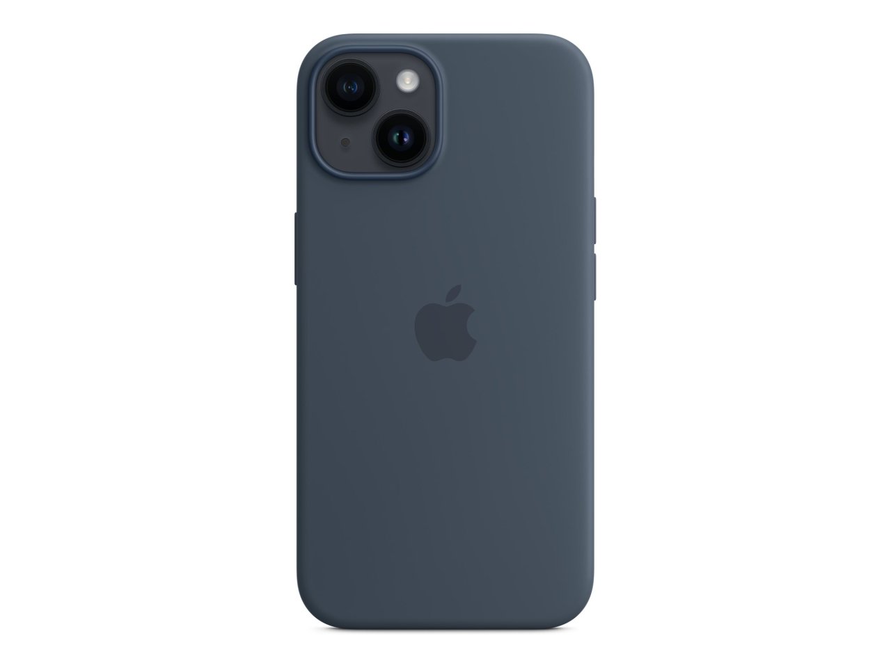 Apple iPhone 14 Silikon Case mit MagSafe Sturmblau iPhone 14 Silikon