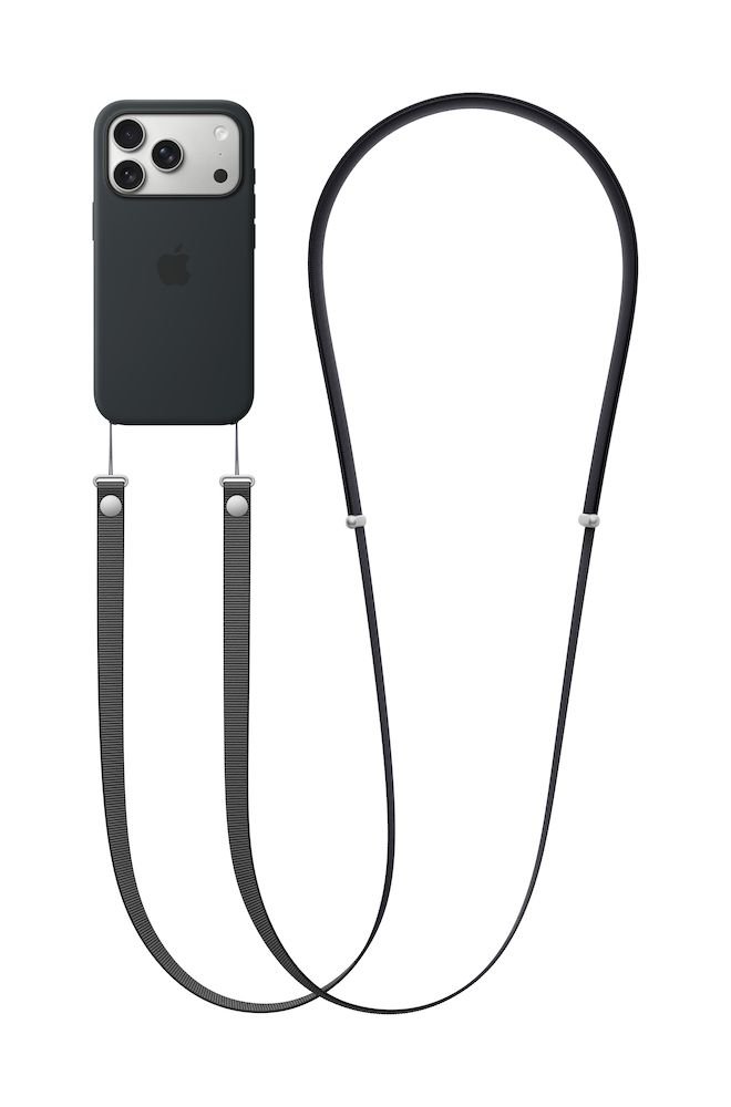 Apple Crossbody Band Schwarz PET-Garnen