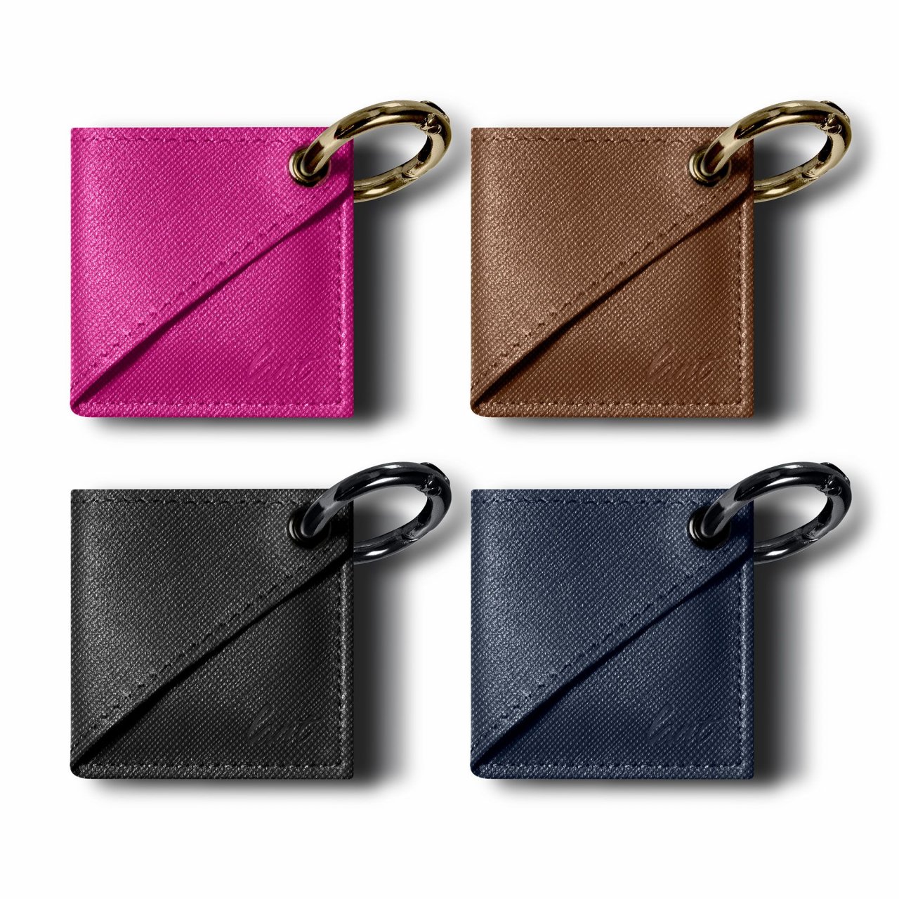 LAUT Prestige Case für AirTag Pink AirTag Lederimitat