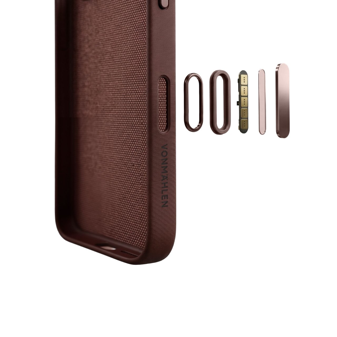 Vonmählen Fabric Case für iPhone 18 Pro/ 17 Pro Braun iPhone 17 Pro iPhone 18 Pro