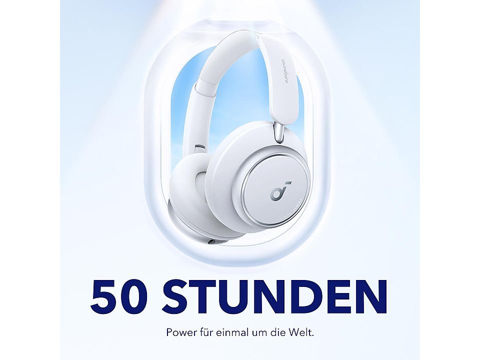 Soundcore Space Q45 Over-Ear Kopfhörer Weiß Over-Ear Kabellos