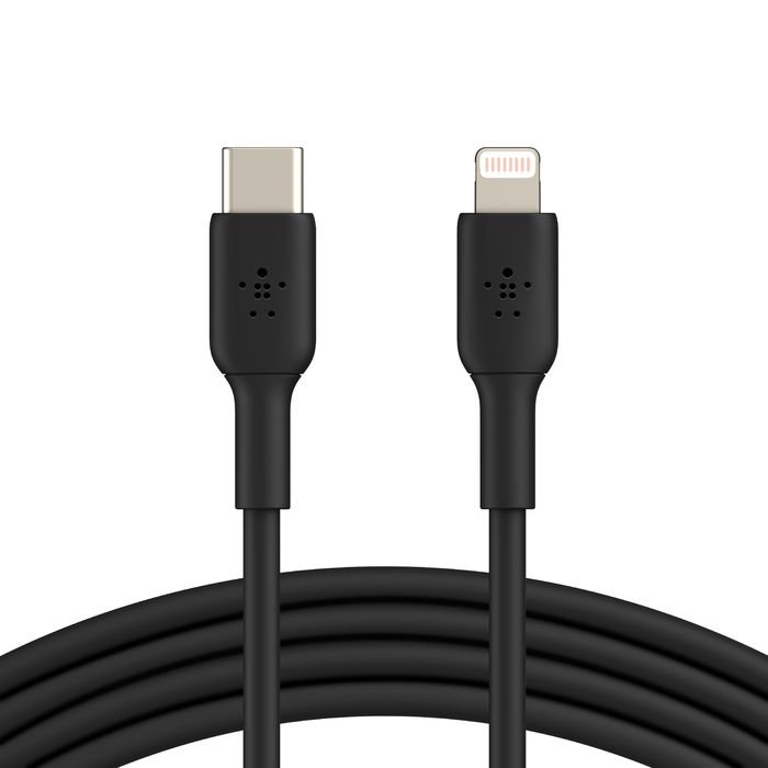 Belkin BOOST CHARGE USB-C auf Lightning Kabel Schwarz USB-C auf Lightning 1m