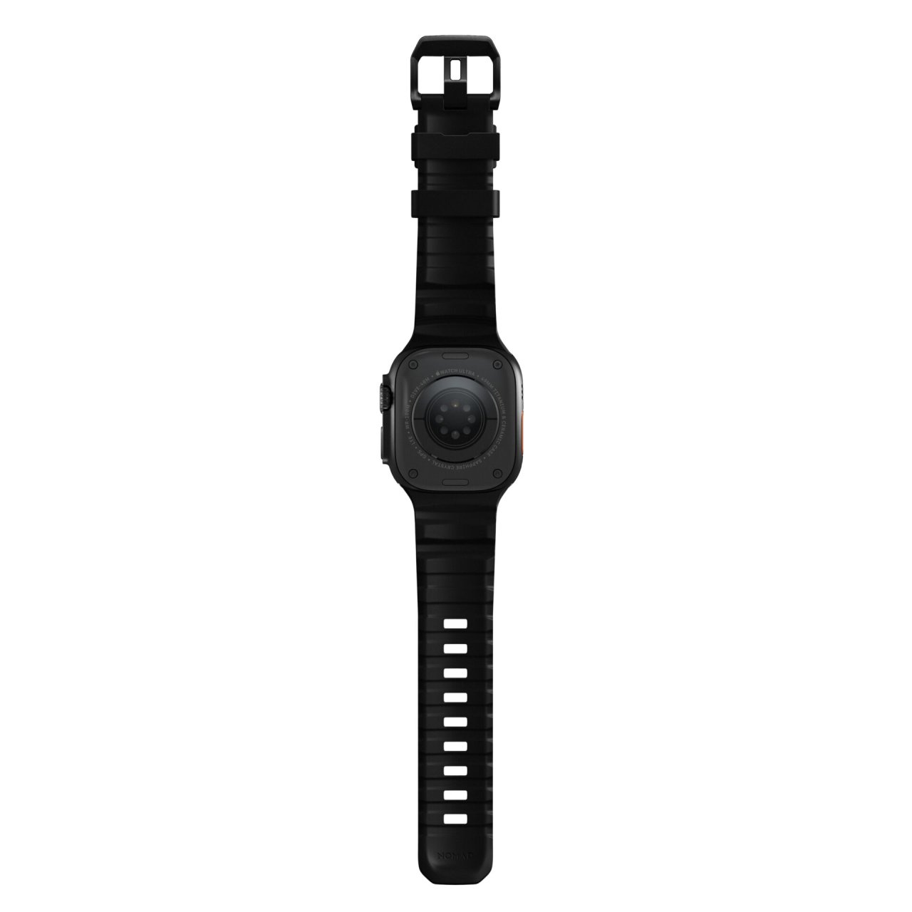 Nomad Rocky Point Armband für Apple Watch 42 (Series 1/2/3)/44/45/46/49mm Schwarz/Schwarz 42 (Series 1/2/3)/44/45/46/49mm Titanium