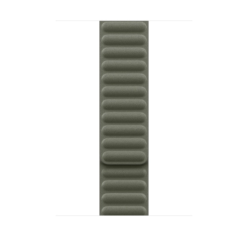 Apple Armband mit Magnetverschluss Silbergrau 46mm M/L (165-205 mm Umfang) Lederimitat