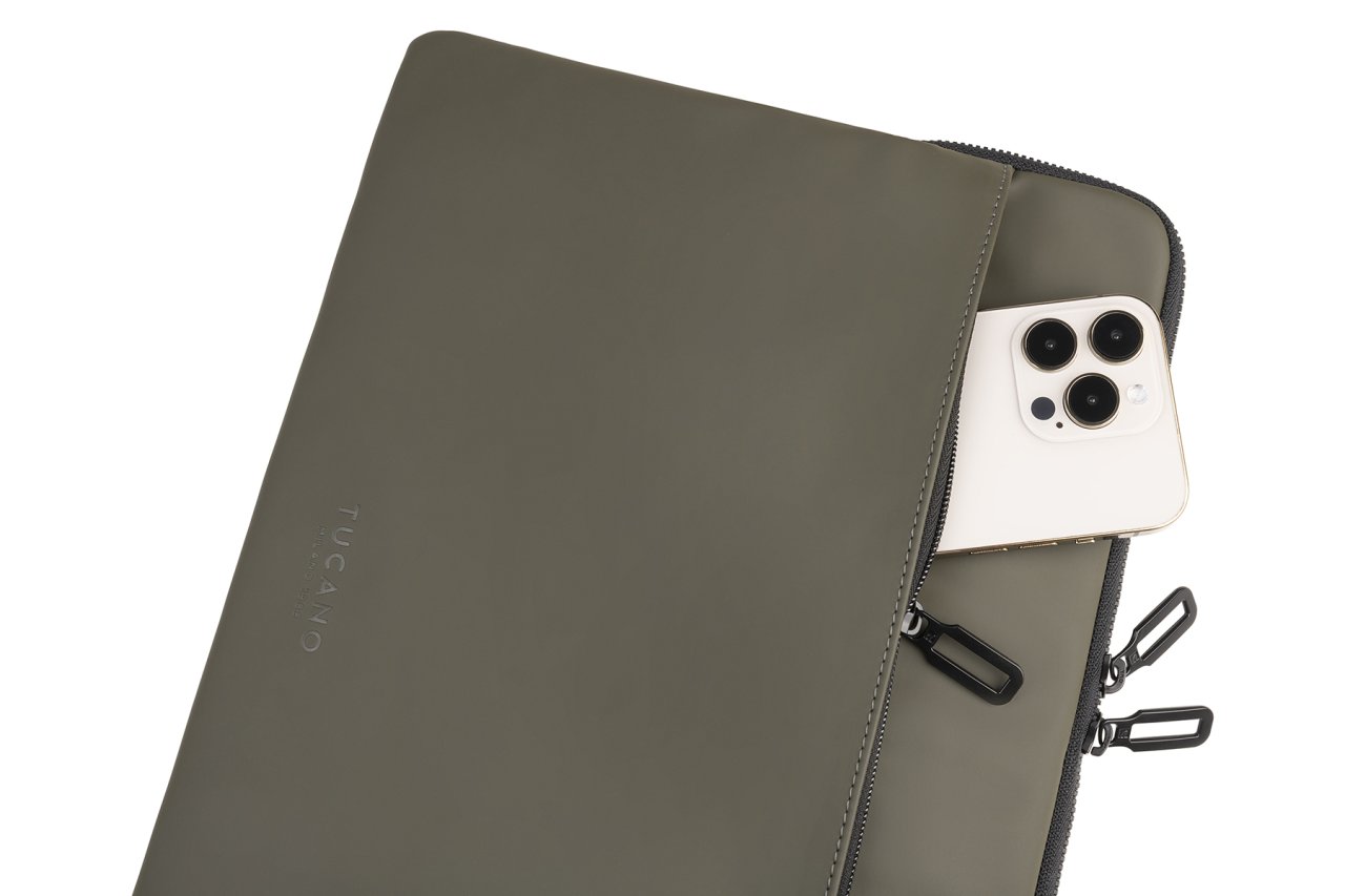 Tucano Gommo Sleeve für MacBook Air 15" Schlammgrün 15" Notebook 16" Notebook Polyurethan