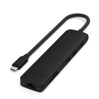 Satechi USB-C Slim Multi-Port Hub (7 in 1 Adapter) Schwarz