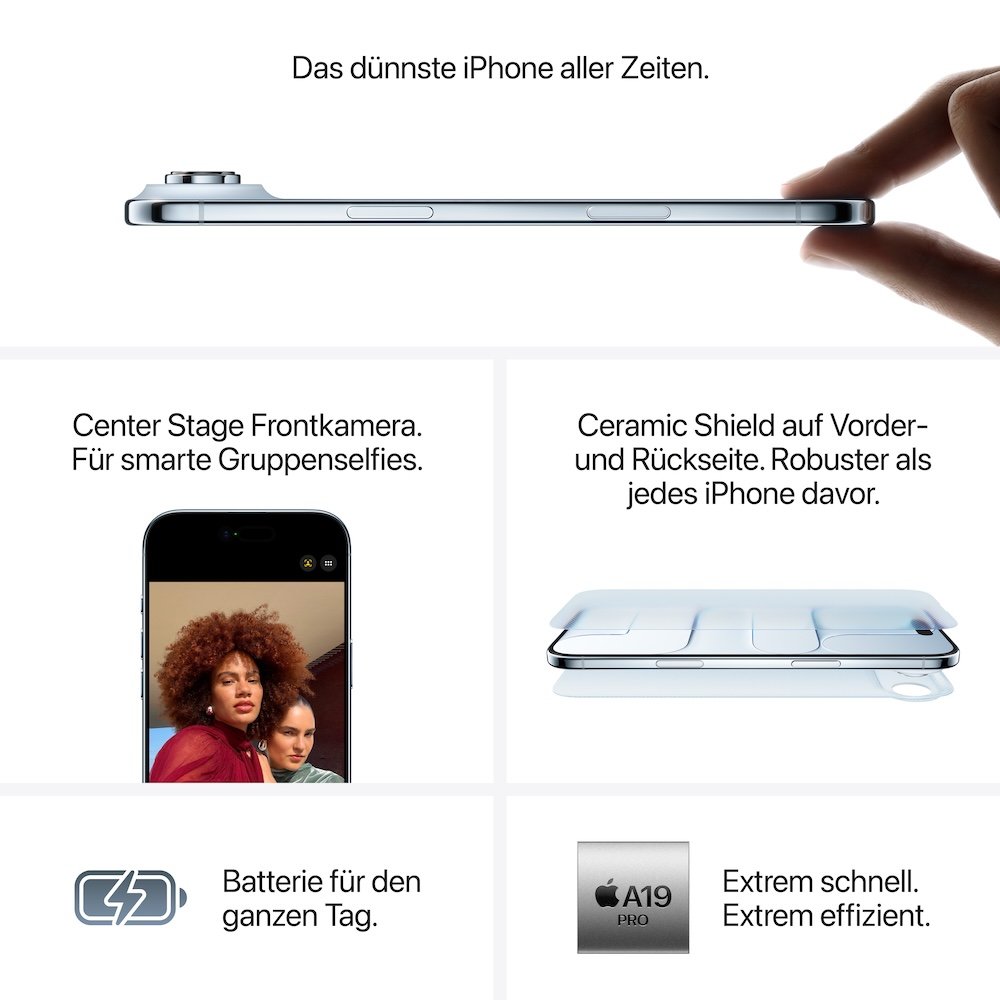 iPhone Air Lichtgold 6,5" 256GB 4,5 - 18W USB PD