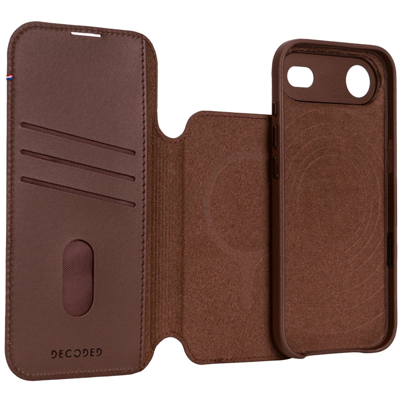 Decoded Detachable Wallet mit MagSafe für iPhone Air Braun iPhone Air Leder