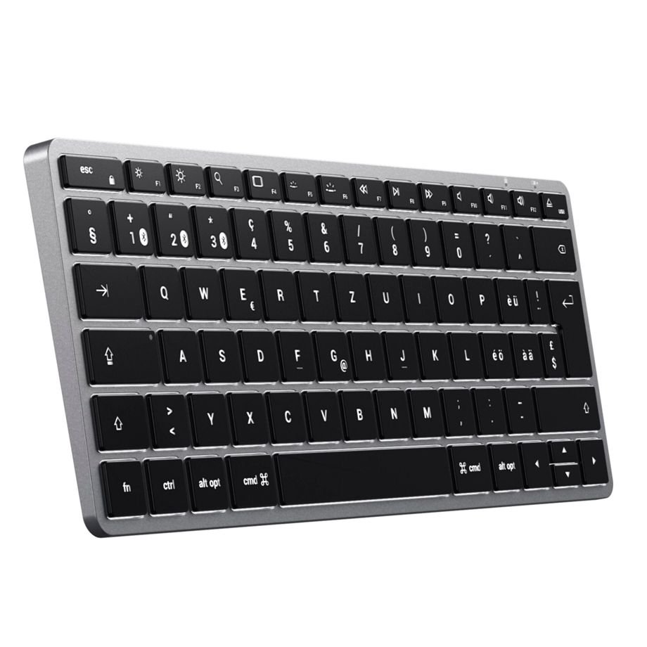 Satechi Slim X3 Bluetooth Tastatur Schwarz/Grau Schweiz Bluetooth