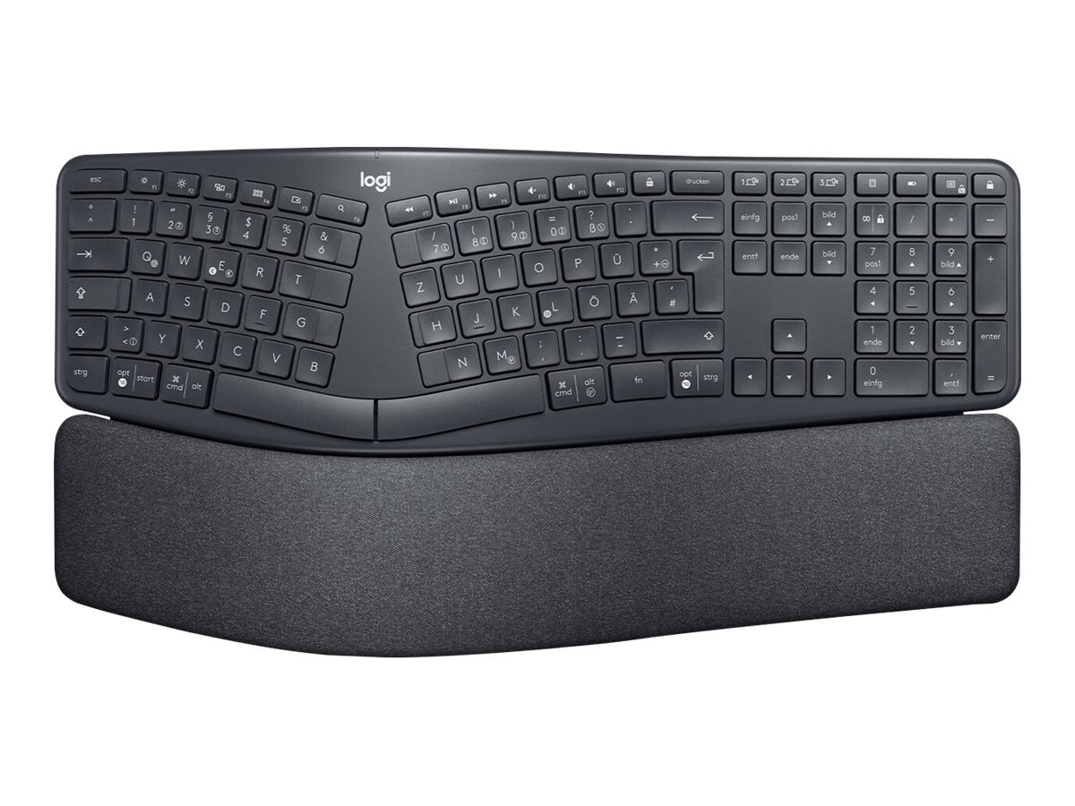 Logitech ERGO K860 Tastatur Schwarz Deutsch Bluetooth