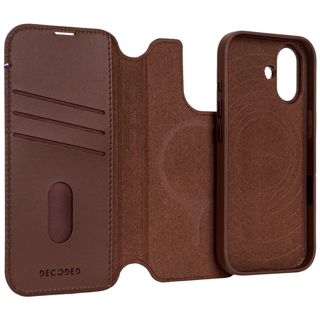 Decoded Detachable Wallet mit MagSafe für iPhone 17 Braun iPhone 17 Leder