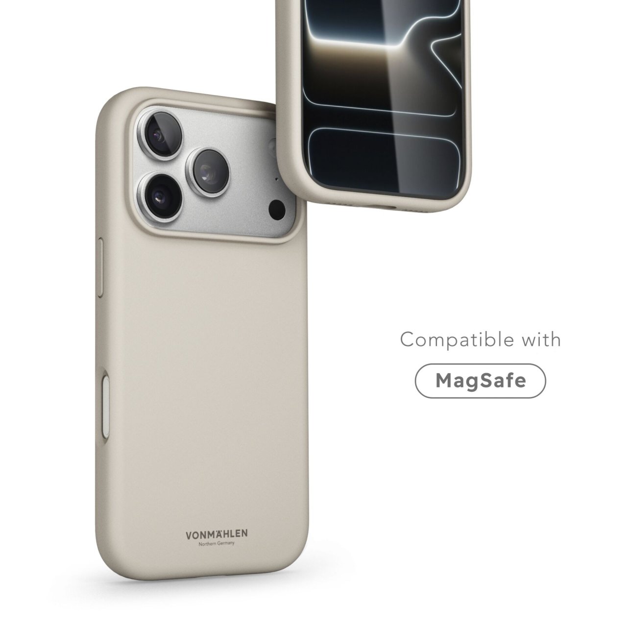 Vonmählen Soft Silikon Case für iPhone 17 Pro Max Cream iPhone 17 Pro Max Silikon