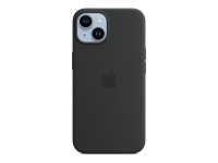 Apple iPhone 14 Silikon Case mit MagSafe Mitternacht