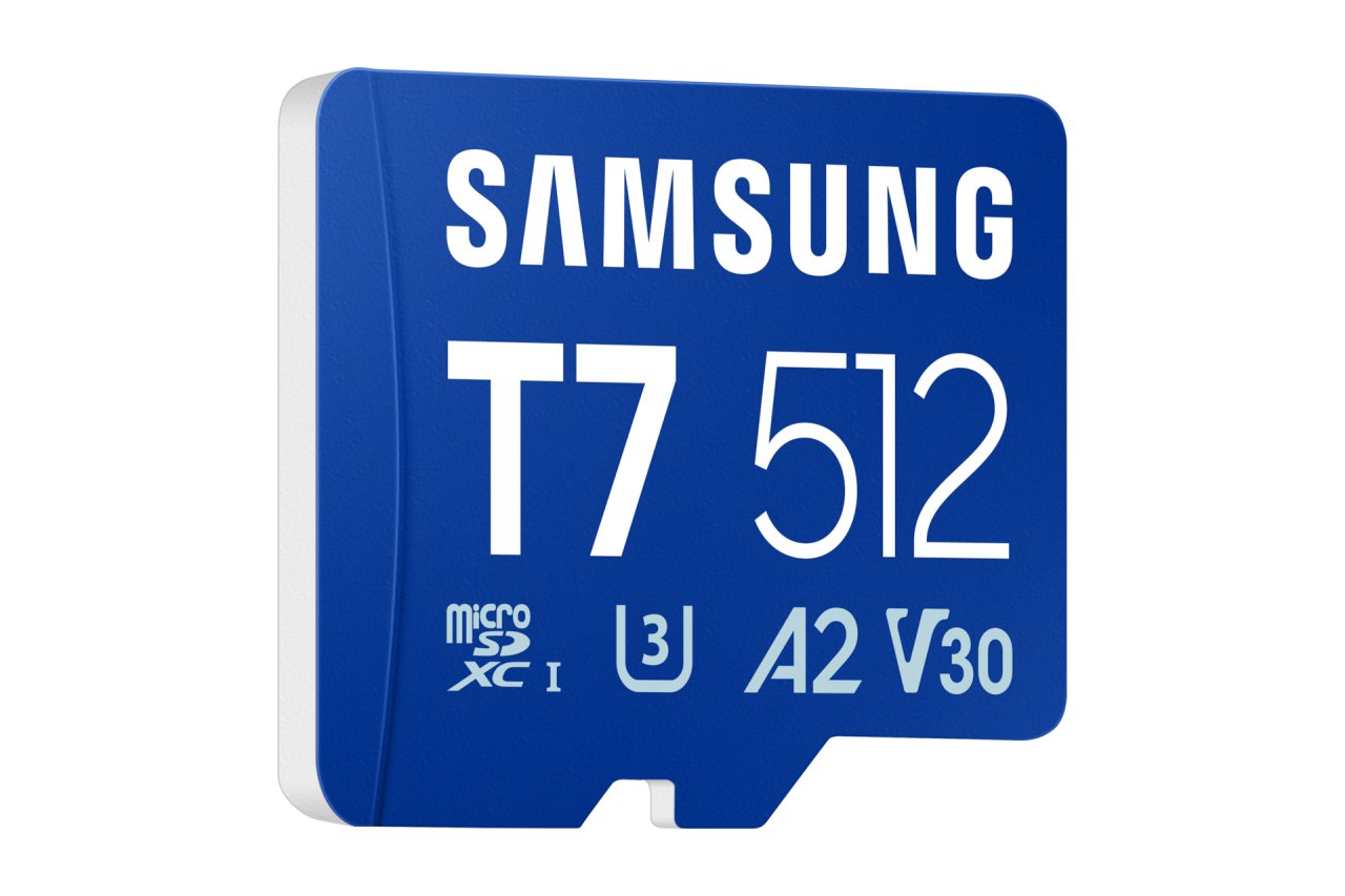 Samsung T7 microSD Speicherkarte Blau 512GB