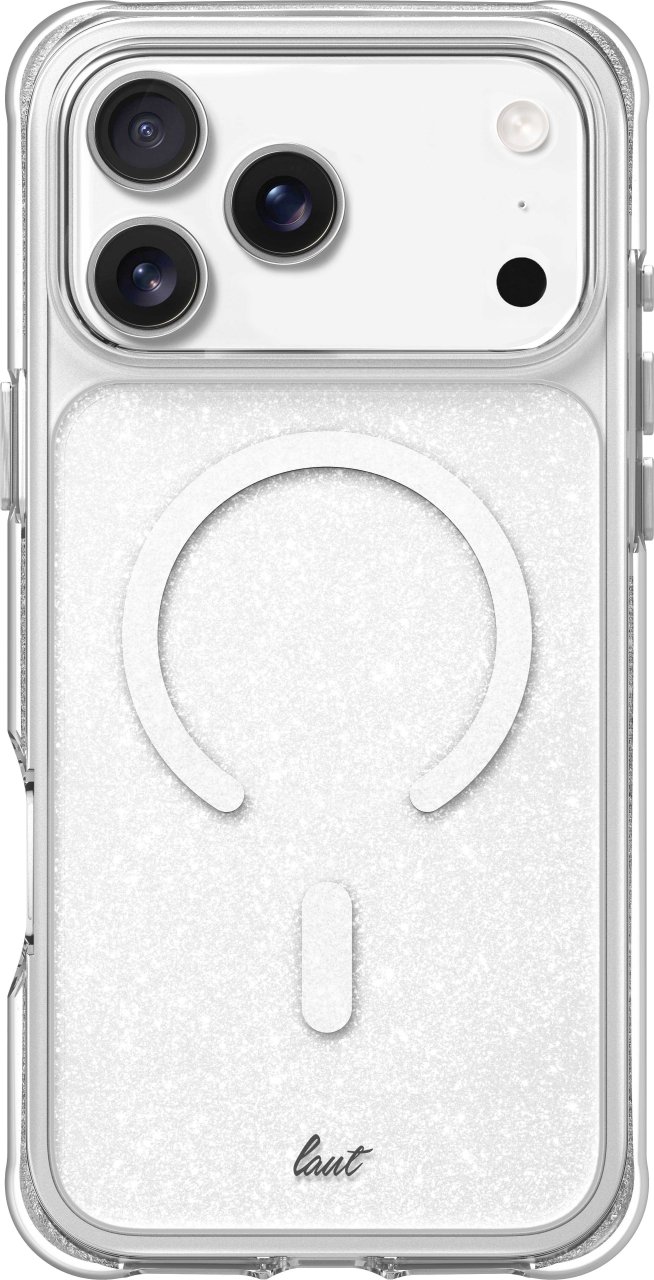 LAUT Aero Sparkle Case für iPhone 17 Pro Crystal Silver iPhone 17 Pro Kunststoff