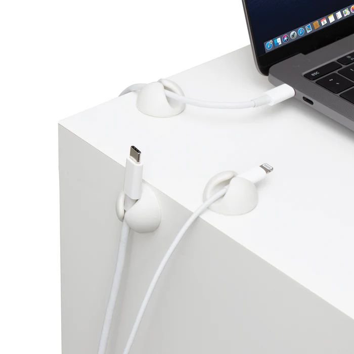 bluelounge CableDrop Mini Kabelclips Weiß 9er-Pack