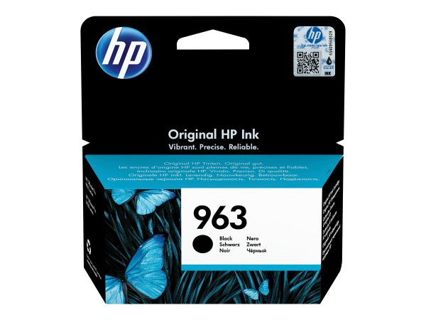 HP 963, 24,09ml, Tintenpatrone für HP OfficeJet 9012, OfficeJet Pro 90XX, Schwarz