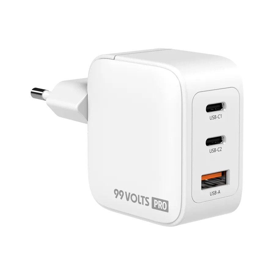 99VOLTS GaN PD USB-C/USB-A Power Adapter (3 in 1)