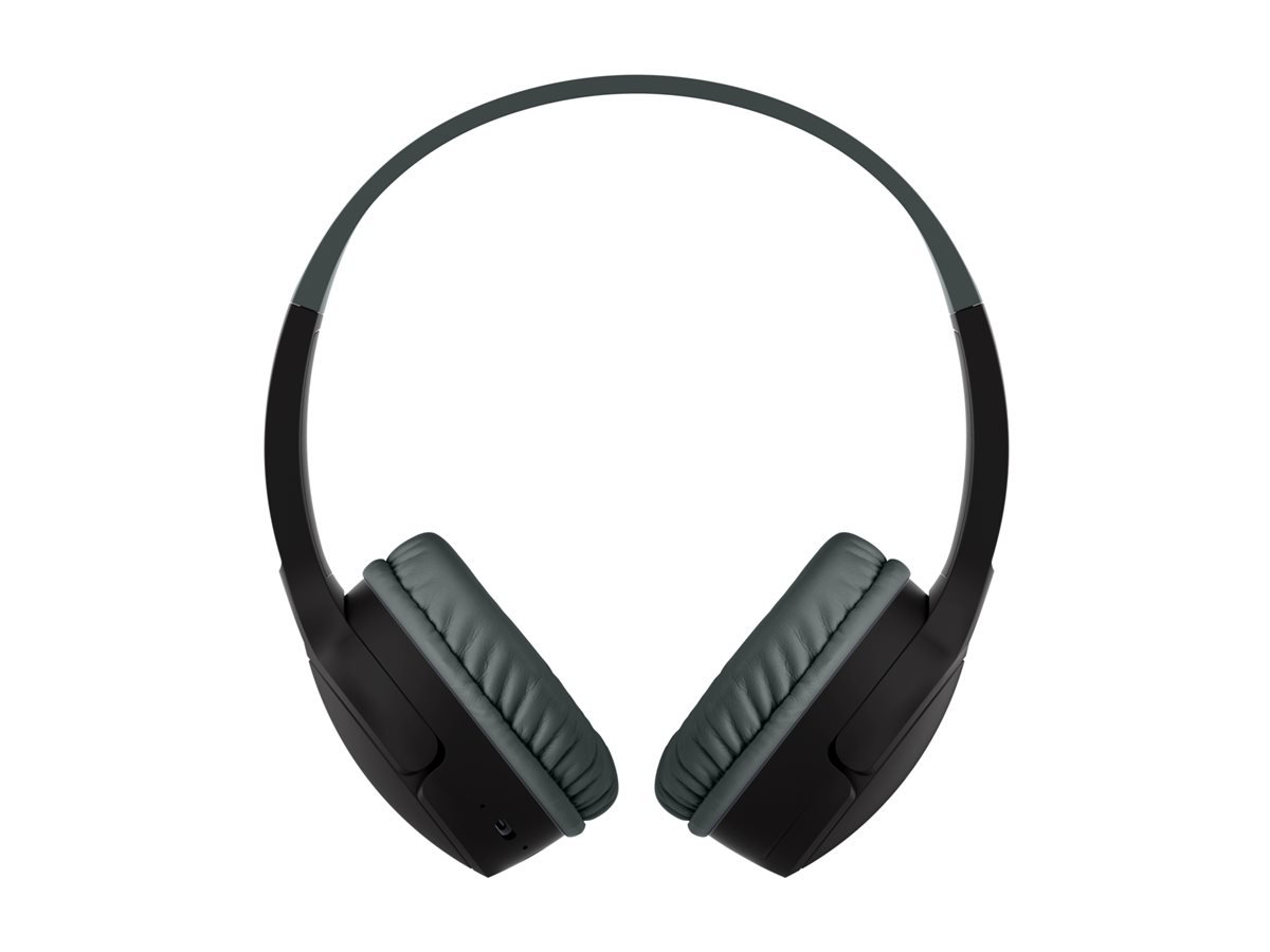 Belkin SoundForm Mini On-Ear-Kopfhörer für Kinder Schwarz Klinke (3,5 mm) On-Ear Over-Ear Kabelgebunden