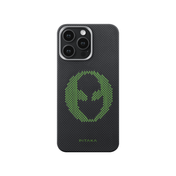 Pitaka Aries Tactile Woven Case aus kratzfester Aramidfaser für Apple iPhone 15 Pro, MagSafe-kompati