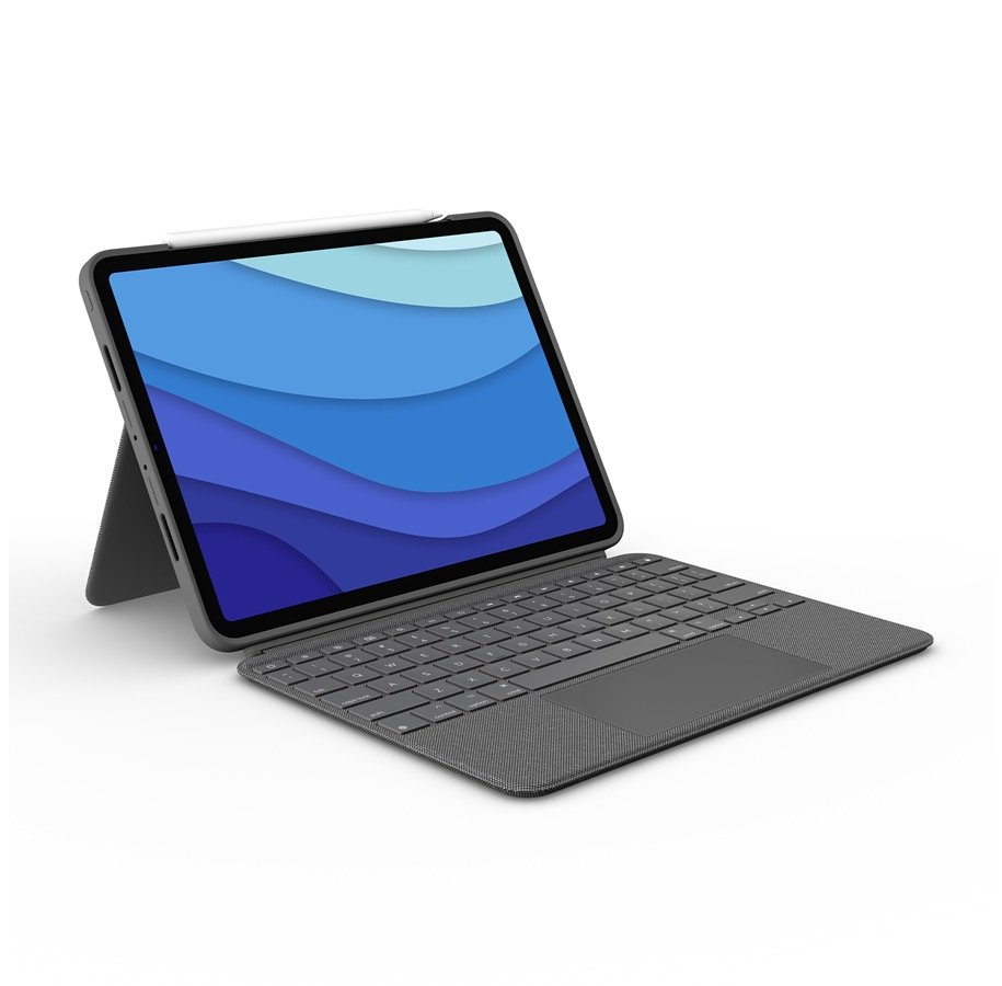 Logitech Combo Touch Case für iPad 12.9" (3./4./5./6. Gen.) Grau iPad Pro 12,9" Deutsch