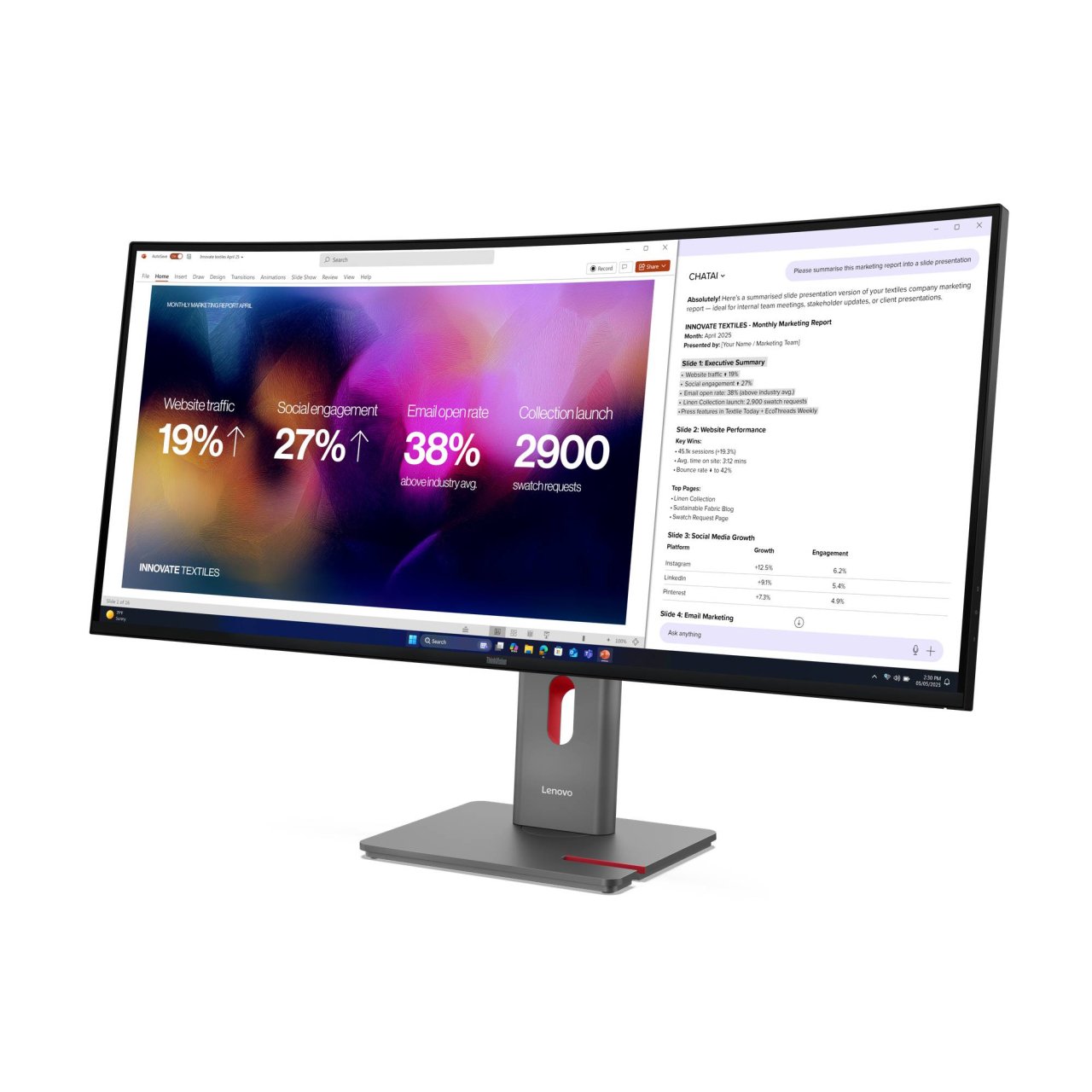 Lenovo ThinkVision P40WD-40 40" LED-Monitor
