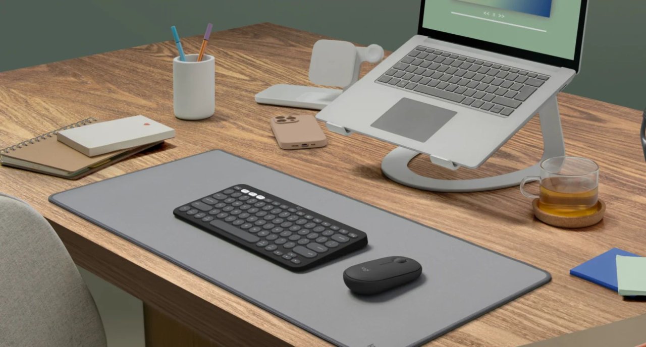 Logitech Pebble 2 Combo Set Grafit Deutsch Kabellos