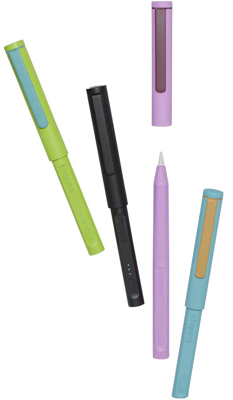 tabty Digitalstift für iPad inkl. 5 Ersatzspitzen Grün USB-C