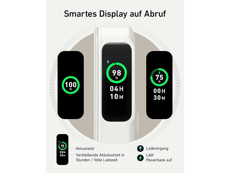 Anker 633 Powerbank mit kabelloser Ladefunktion Weiß USB-C MagSafe 10.000mAh