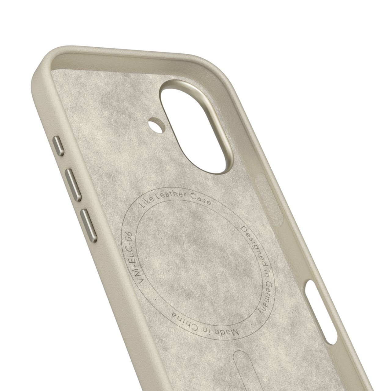 Vonmählen Vegan Leder Case für iPhone 17 Cream iPhone 17 Lederimitat