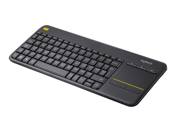 Logitech K400 Plus Touch, Wireless Tastatur mit integriertem Trackpad, USB-A Empfänger, US Internati