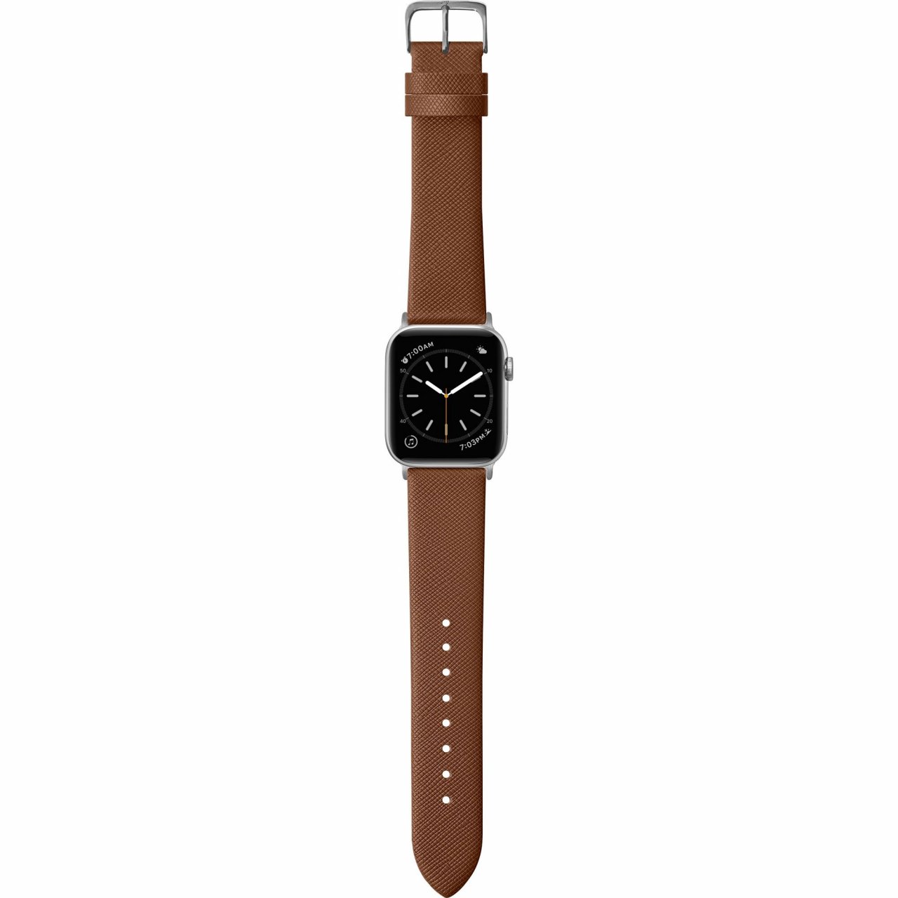LAUT Prestige Watch Strap für Apple Watch Braun 44mm 45mm 49mm 46mm 42mm (Series 1/2/3) Leder