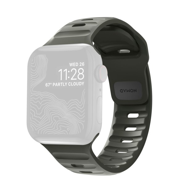 Nomad Sportarmband für Apple Watch 42/44/45/49mm, Grün