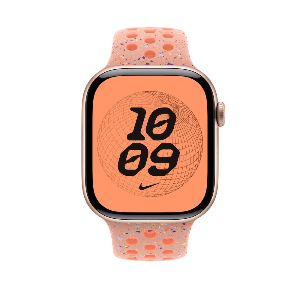 Apple Nike Sportarmband Alpenglow Pink 46mm M/L (160-210 mm Umfang) Fluoroelastomer