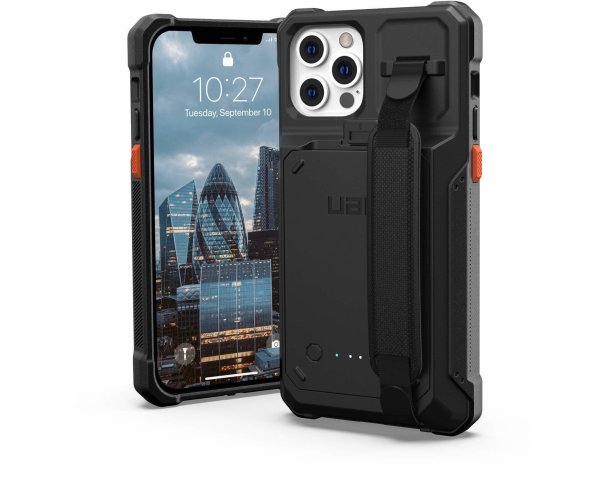 UAG Urban Armor Gear Workflow Battery Case,  Apple iPhone 12/12 Pro, schwarz, bulk, 114012BW4040